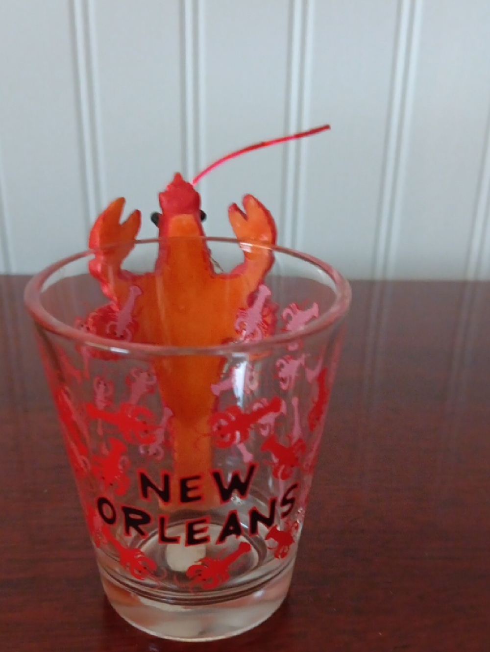 New Orleans Crawfish Shot Glass